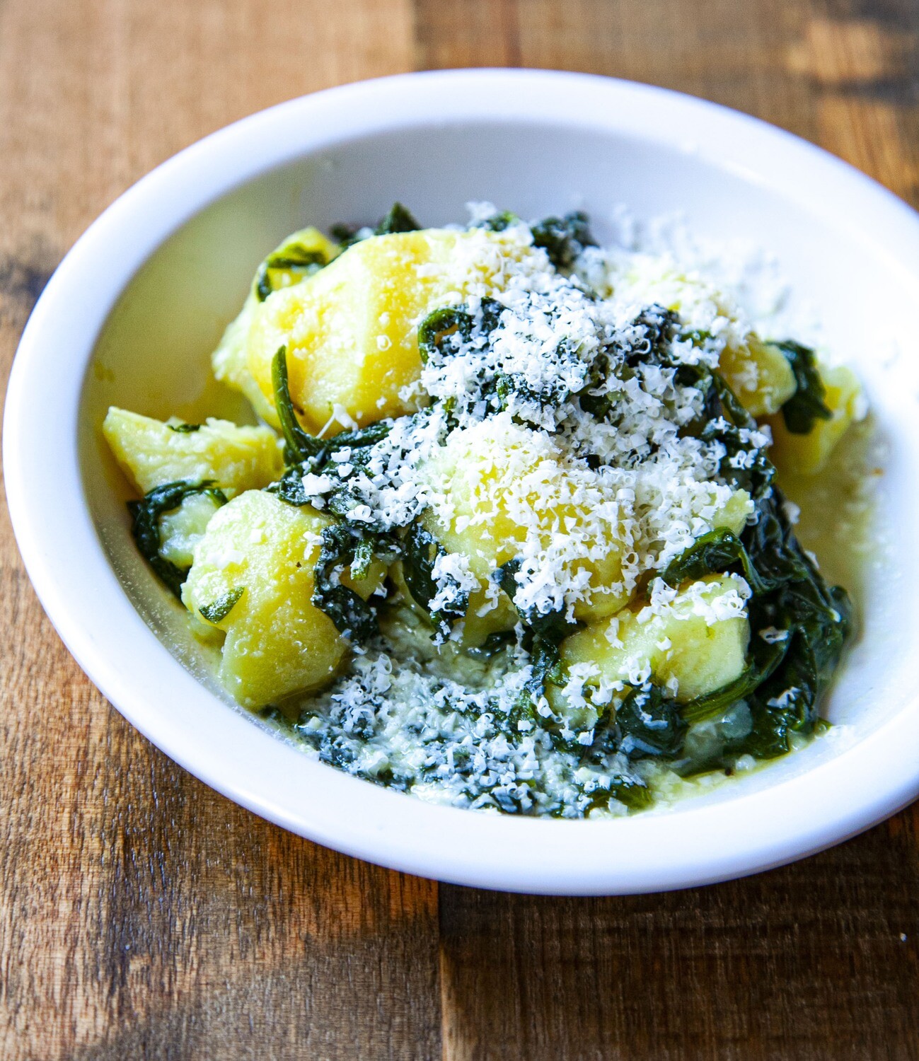 SPINACH AND POTATO PLATE