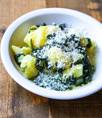 SPINACH AND POTATO PLATE