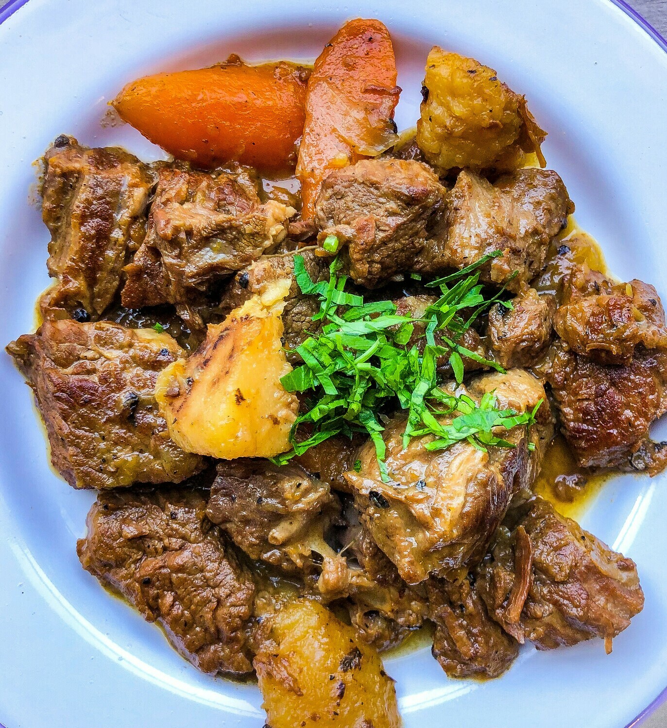 INTIMATE WAGYU AND ROOTS STEW