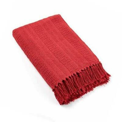 Cotton Throw - Red