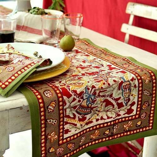 Holiday Evergreens Table Runner