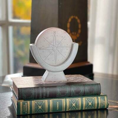 Compass Soapstone Sculpture