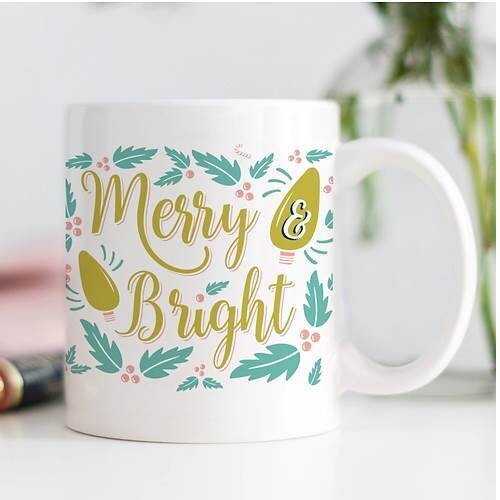 Merry &amp; Bright Coffee Mug