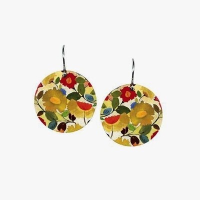 Wildflowers Round Earrings