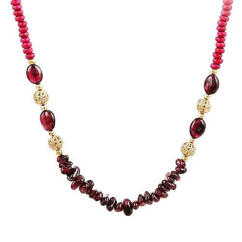 Bold Love Garnet Necklace