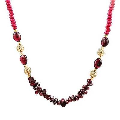 Bold Love Garnet Necklace