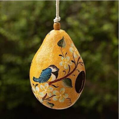 Warbler Gourd Birdhouse
