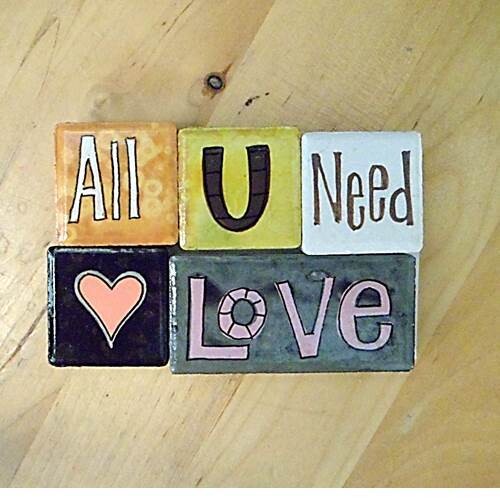 All U Need Love - Set of 5 Magnets
