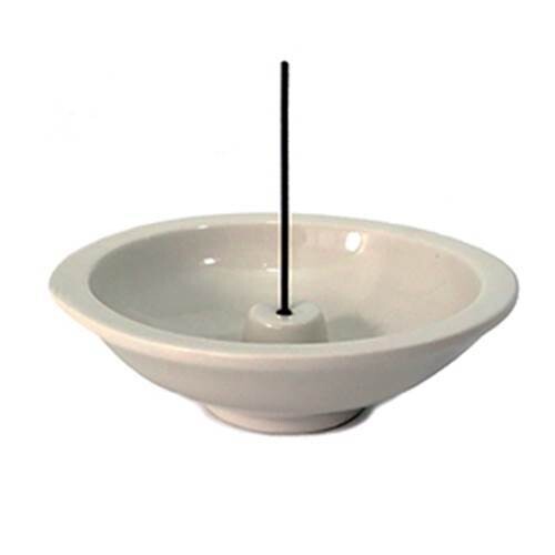 Ivory - Stoneware Wheel Incense Burner