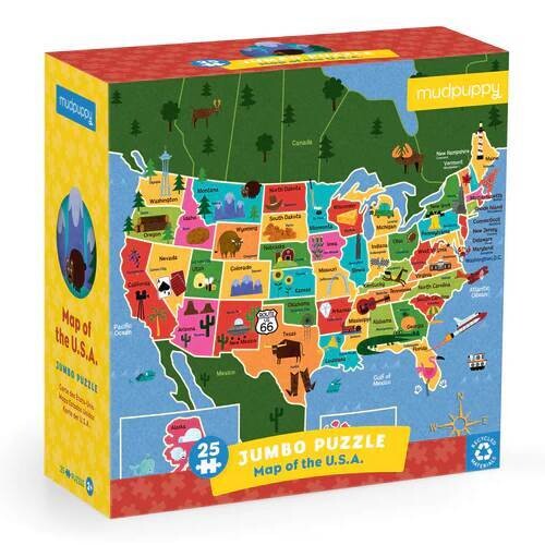 Map of the USA Jumbo Puzzle