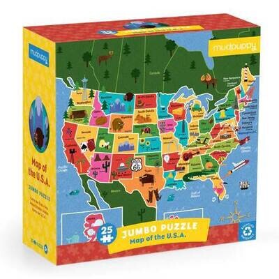 Map of the USA Jumbo Puzzle