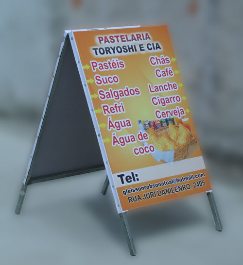 Cavalete Banner | Tam. 40x60cm | Em Metalon
