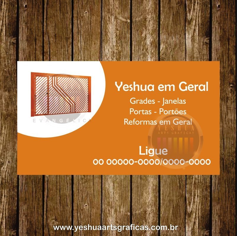 Modelo N650 - Cartão de Visita Serralheria Modelo N650 - Cartão de Visita Serralheria