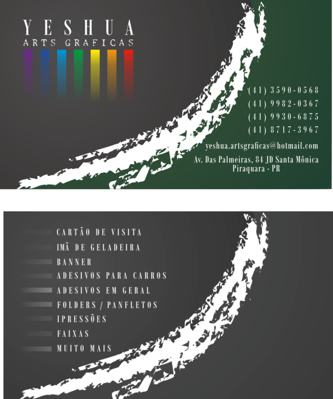 Cartao de visita 300g 1000 unidades (Frente Color / Verso Preto e Branco)