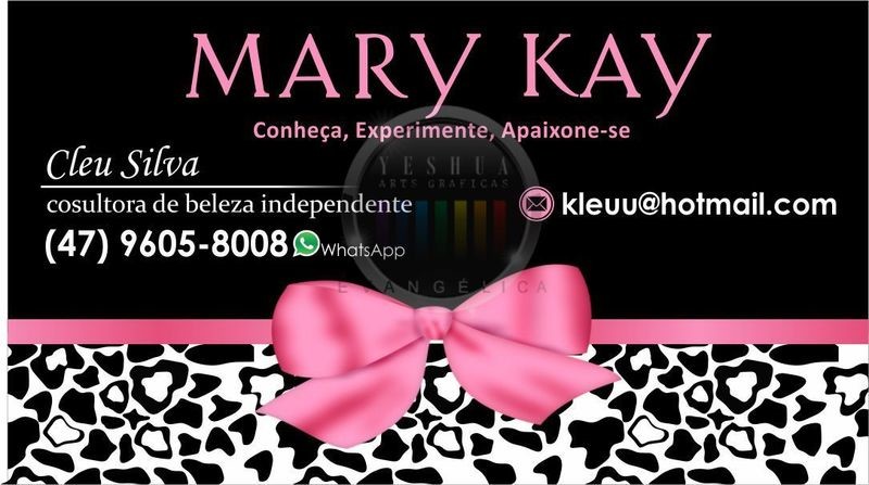 Modelo N390 - Cartao de Visita Mary Kay Modelo N390 - Cartao de Visita Mary Kay