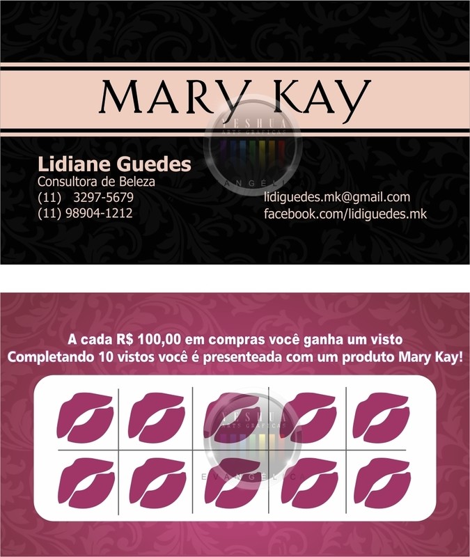 Modelo N392 - Cartao de Visita Mary Kay Fidelidade Modelo N392 - Cartao de Visita Mary Kay Fidelidade