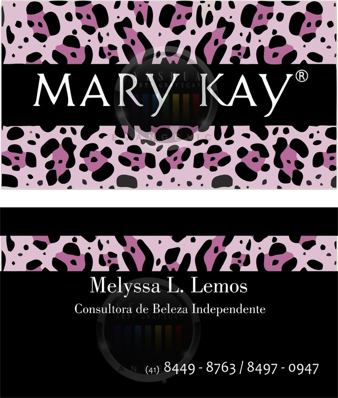 Modelo N409 - Cartao de Visita Mary Kay Modelo N409 - Cartao de Visita Mary Kay