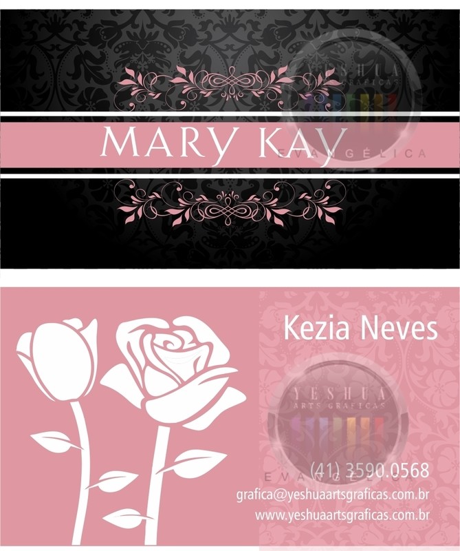 Modelo N394 - Cartao de Visita Mary Kay Modelo N394 - Cartao de Visita Mary Kay
