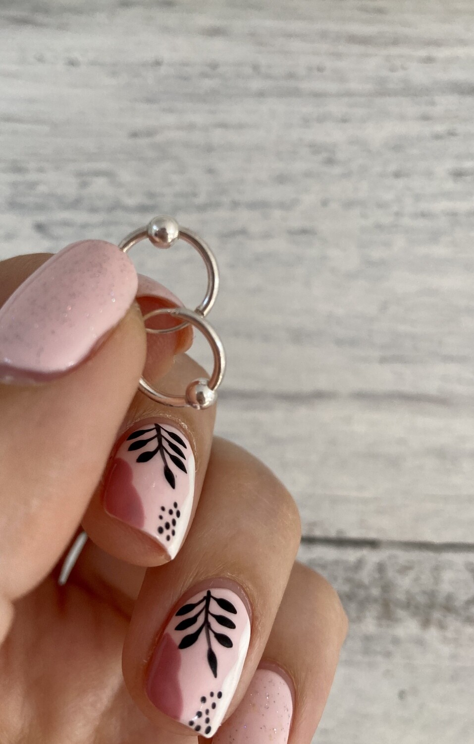 Argollitas 8mm con bolita.
Plata 925