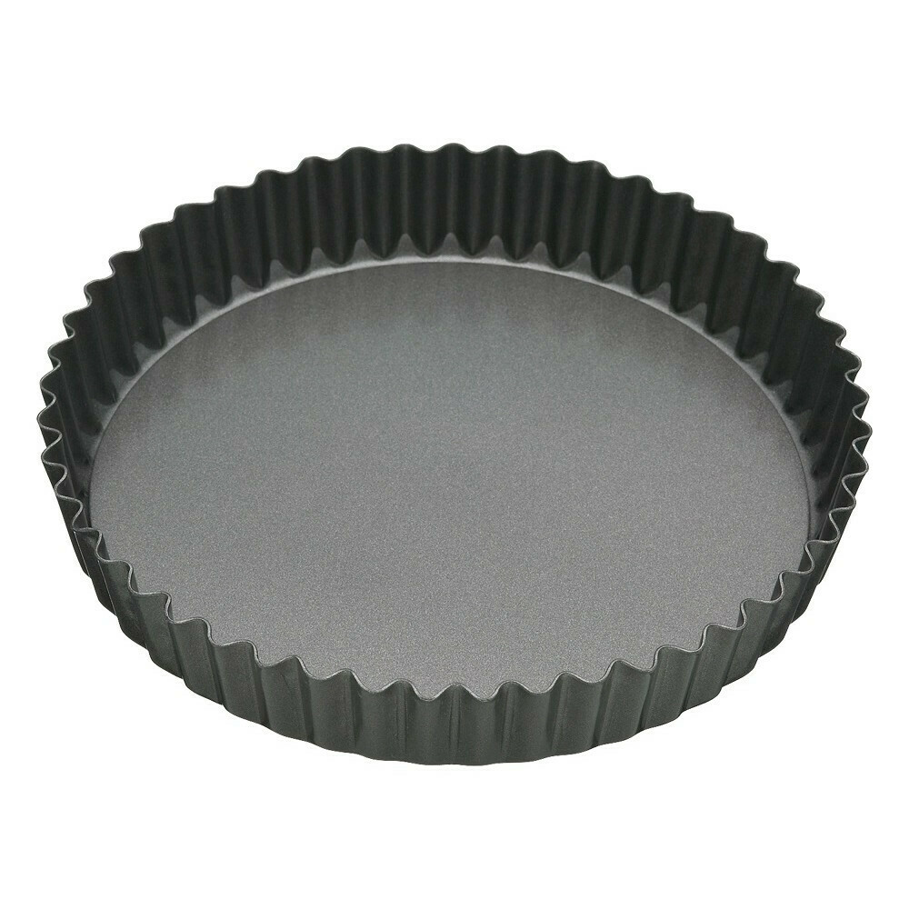 BAKEMASTER - Loose Base Round Deep Flan/Quiche Pan 25cm(Diam)/5.5cm(D)