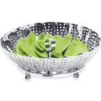 AVANTI - &quot;Deluxe&quot;Collapsible Stainless Steel Steamer Basket 28cm