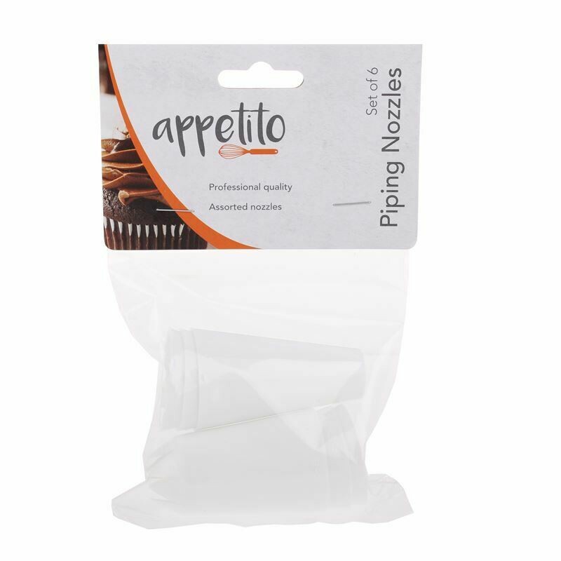 APPETITO - S/6 Piping Nozzles (3ea of 2assort. tips)