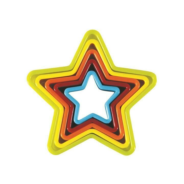 AVANTI - Star Cookie Cutters Set of 5 - Multi Coloured