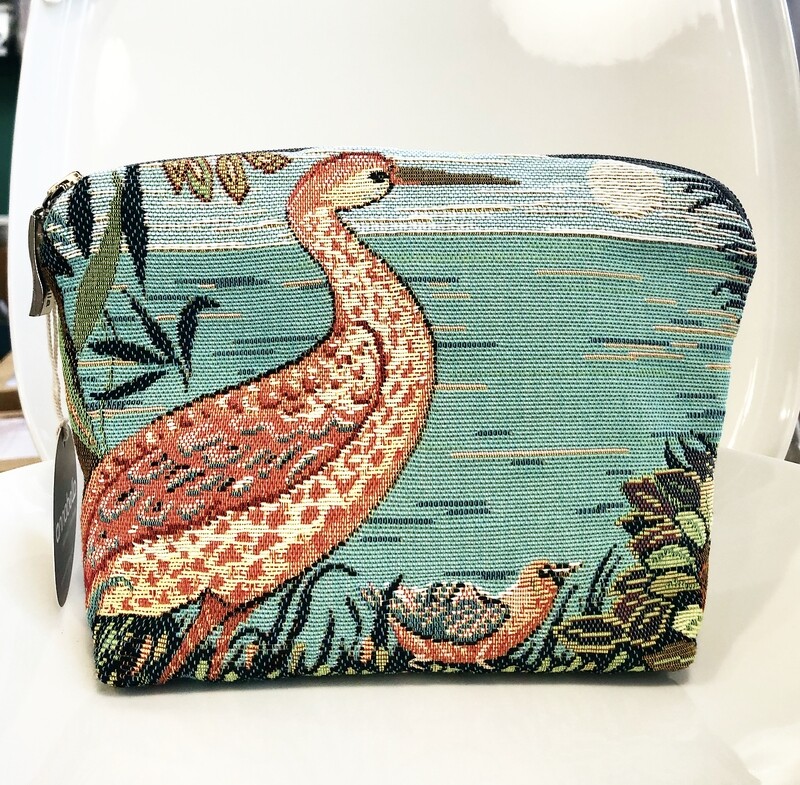 ANNABELLA - Handmade FRENCH TASTRY Cosmetic bag - Heron