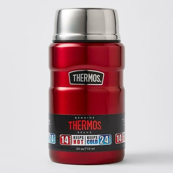 THERMOS -  710mL Vacuum Insulated Food Jar Red