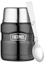 THERMOS -  Stainless Steel Vacuum Food Flask Midnight Blue 470mL
