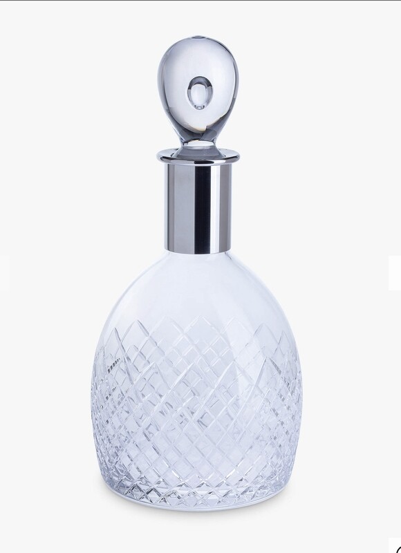 ROYAL BRIERLEY -"Kilda"  Cut Glass Decanter, Clear, 750ml