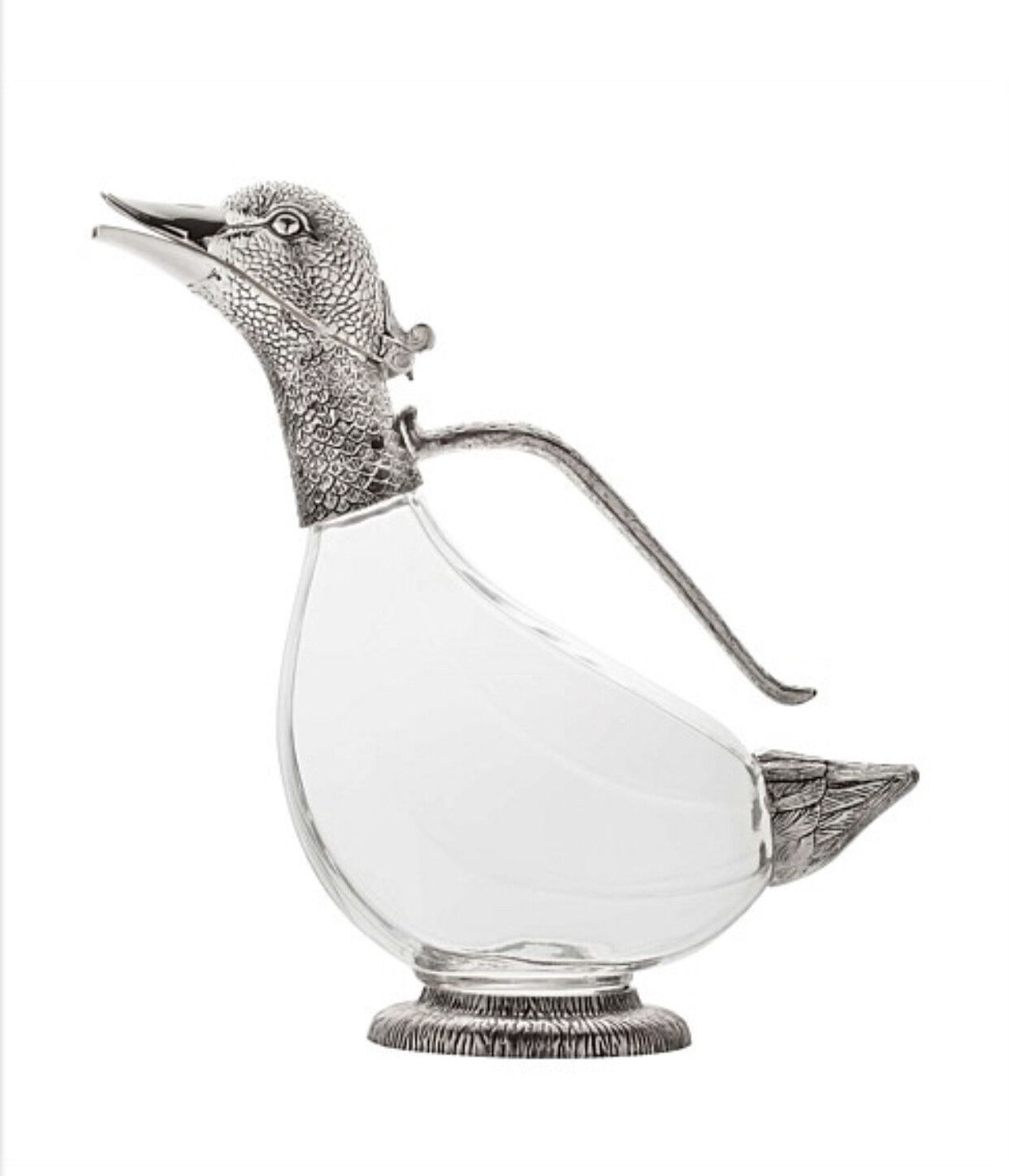 WHITEHILL - DUCK GLASS WINE DECANTER