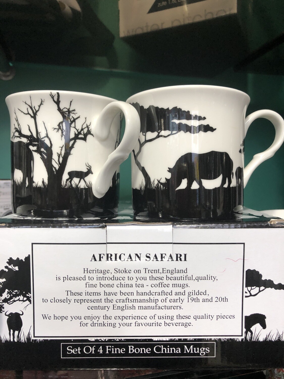 HERITAGE - Fine China African Safari Mug 240ml Set of 4