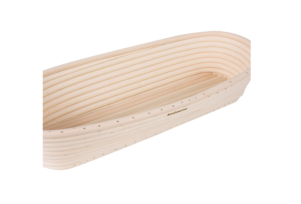 BAKEMASTER -Rectangular Bread Proving Basket Large 27x13.cmx6.5cm