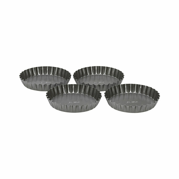 DAILY BAKE - 12cm(2cm D)  Non-Stick Loose Bottom Tartlet Dishes