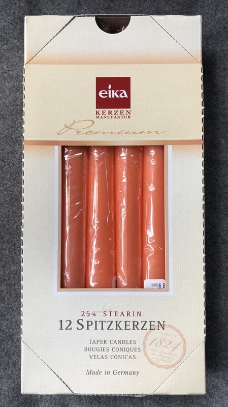 EIKA - Tapered Candles Orange x 12