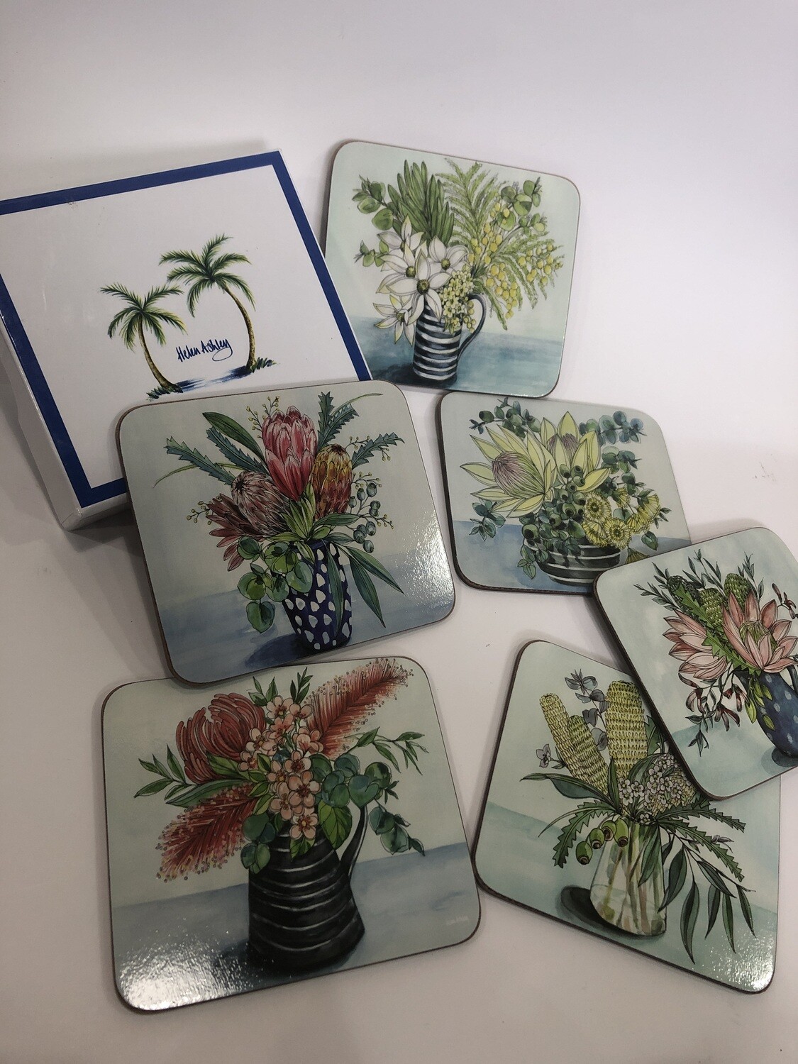 Helen Ashley Native Vase Coaster x 6