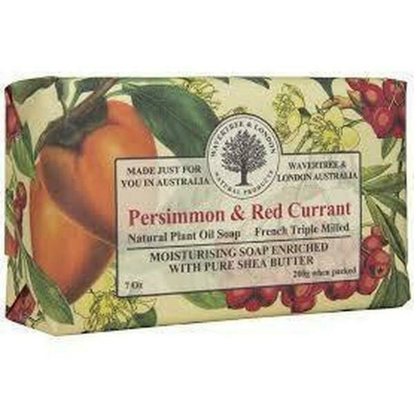WAVERTREE&LONDON - Persimmon & Red Currant Soap Bar 200g/7oz