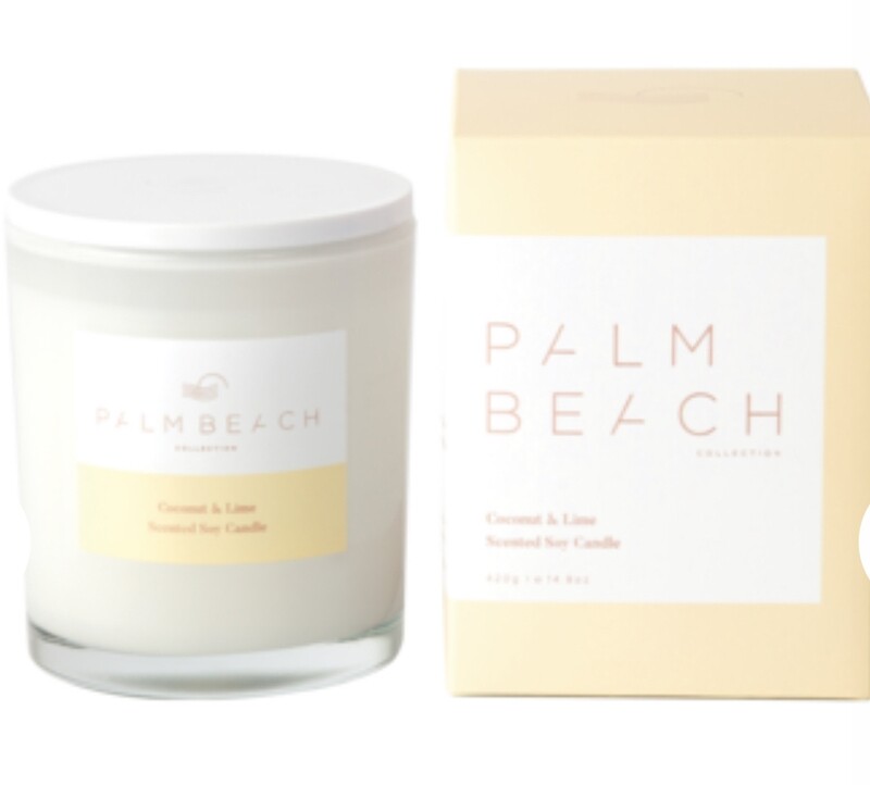 PALM BEACH - Coconut & Lime 
420g Standard Candle