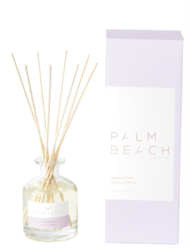 PALM BEACH - Jasmine & Cedar 
250ml Fragrance Diffuser