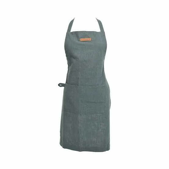 ANNABEL TRENDS - Adjustable Apron Stonewashed-Charcoal