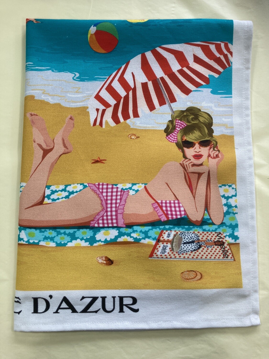 LE PANIER - Tea Towel Printed - Cote d’ Azur