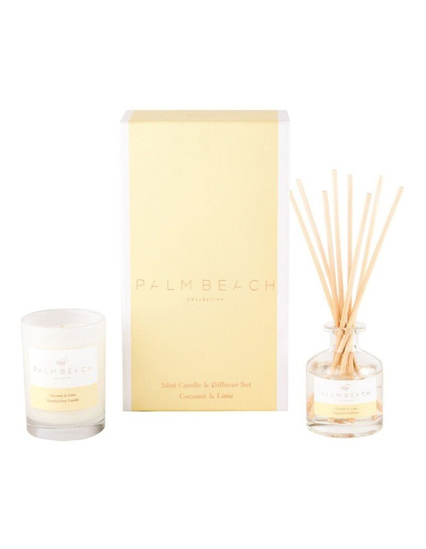 PALM BEACH - Mini Candle & Diffuser Set Coconut & Lime
