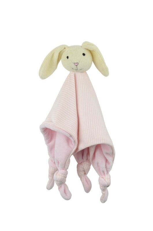 EMOTION &amp; KIDS- Baby Comforter -  Jo Jo Dou Dou Bunny  - Pink Stripe