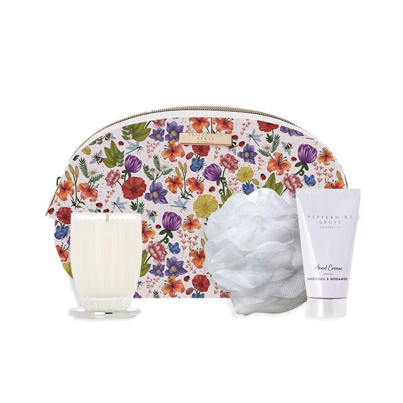 Peppermint Grove Beauty Bag Gift Set - Patchouli & Bergamot