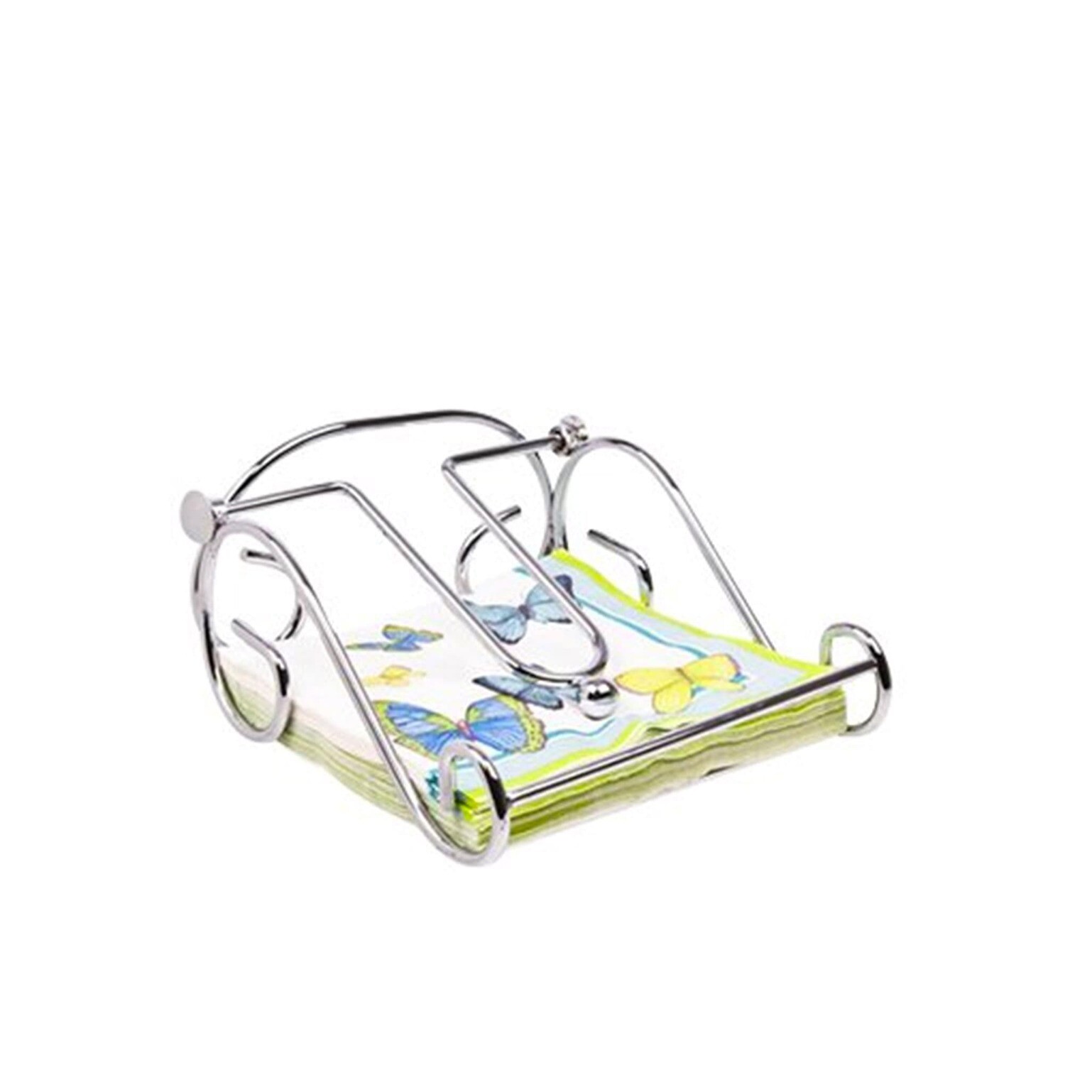 Entrée Scroll Chrome Napkin Holder