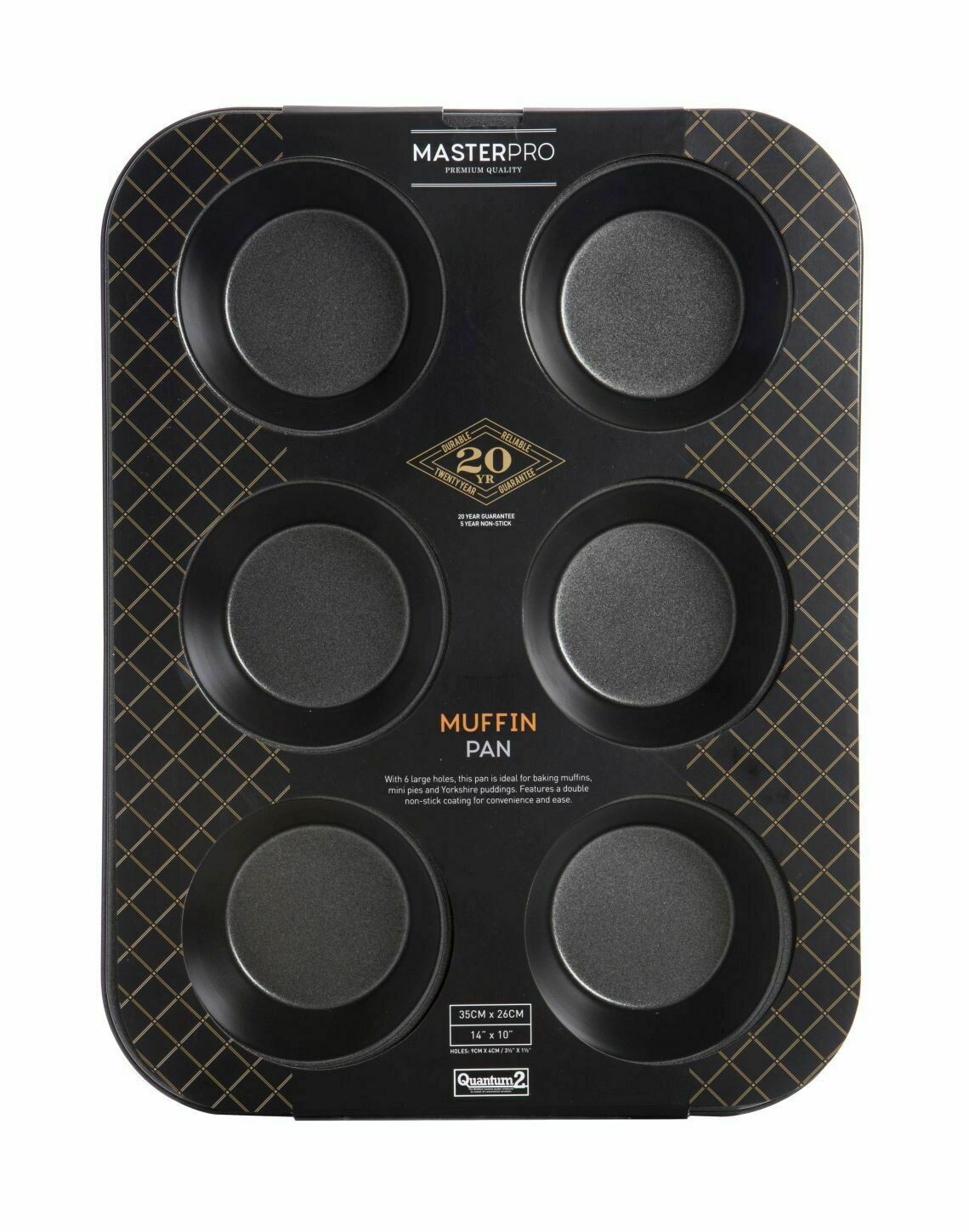 MASTERPRO - Muffin Pan Large  6 cup