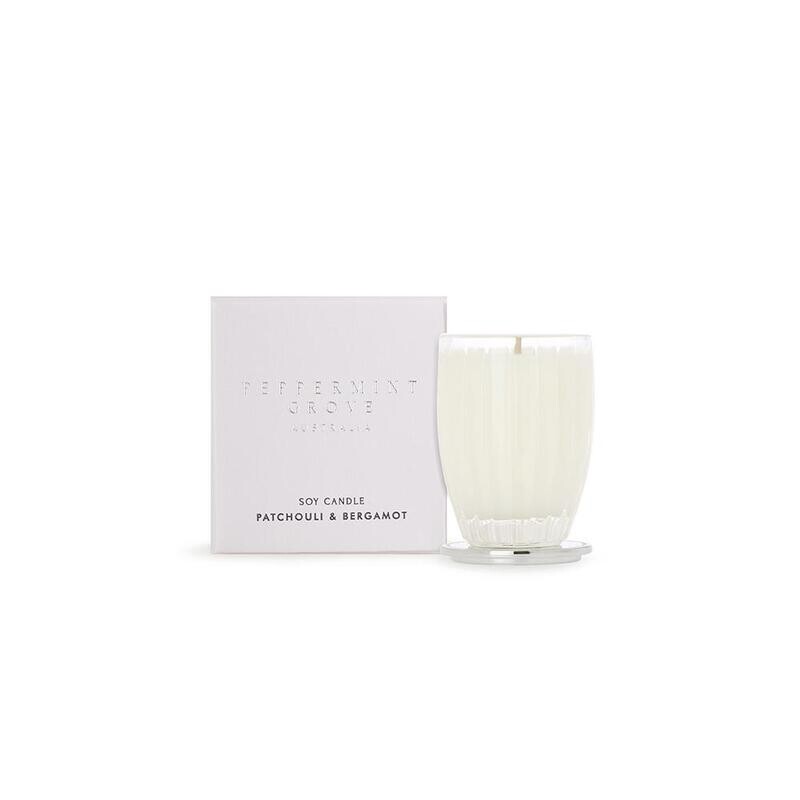PEPPERMINT GROVE Patchouli and Bergamot 60g Soy Candle
