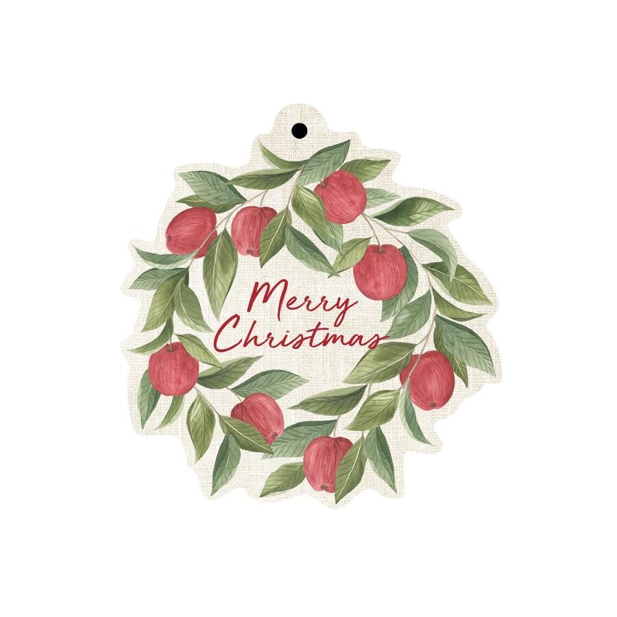 MADRAS LINK Apples Christmas Gift Tag - Set of 8
