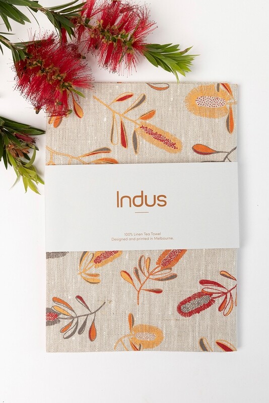 INDUS Banksia Linen Tea Towel